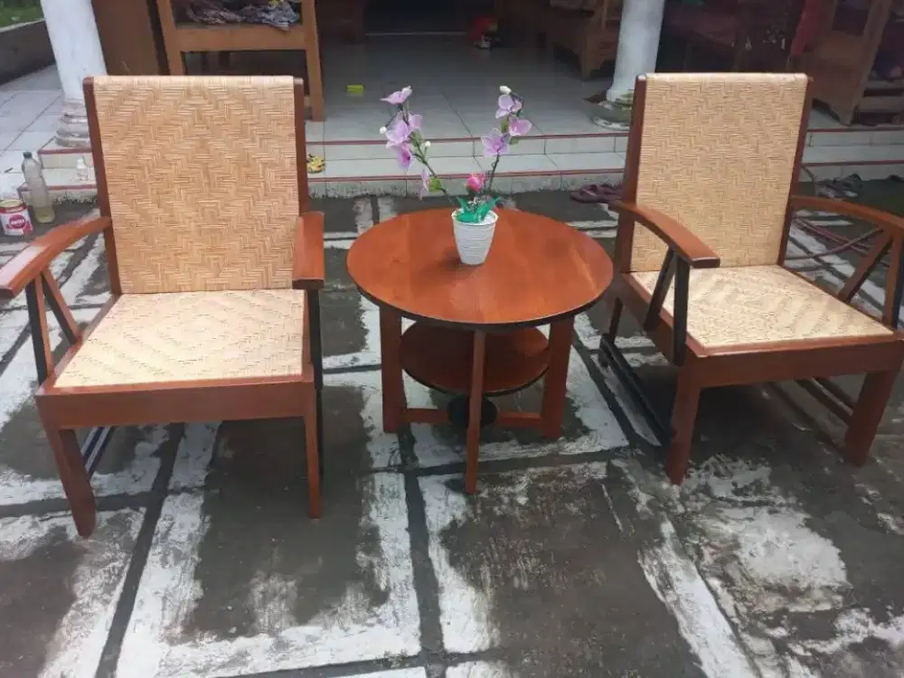 Kursi teras jengki lawasan jati