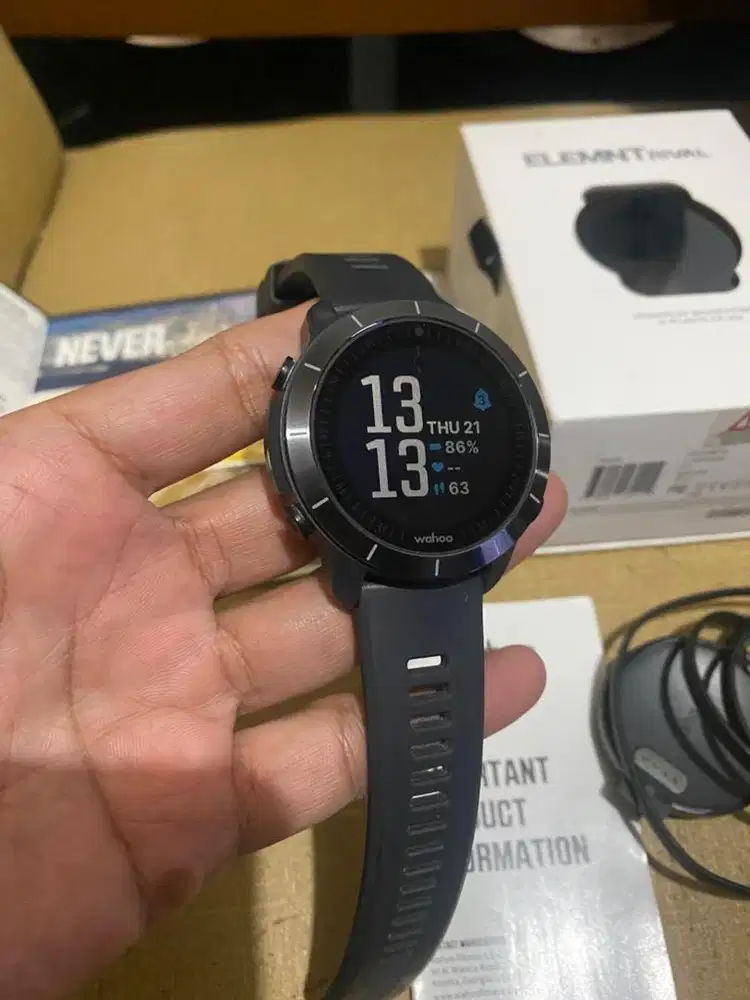 wahoo elemnt Rival Black mulus normal lkp siap pakai
