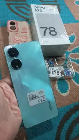 Oppo A78 fullset oppo resmi 8/256