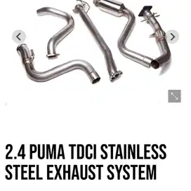 Twisted exhaust system