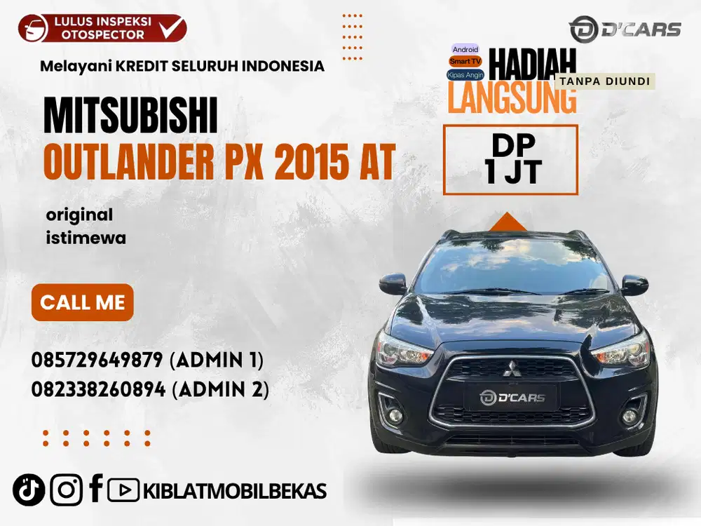 MITSUBISHI OUTLANDER PX 2.0 2015 MATIC  LOW KM  ISTIMEWA