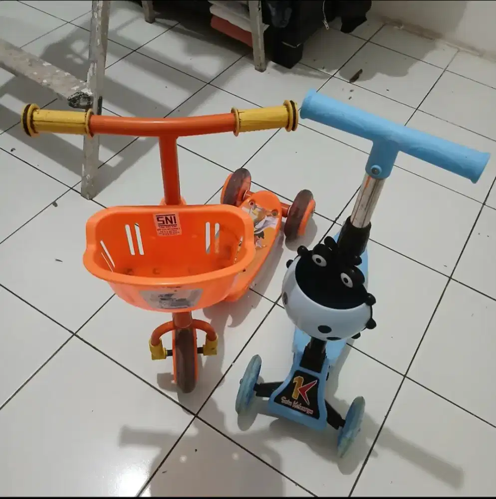 Sekuter anak 2 Orange dn biru