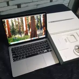 Macbook air m1 2020 ram 8gb ssd 256gb fullset mulus bisa cod