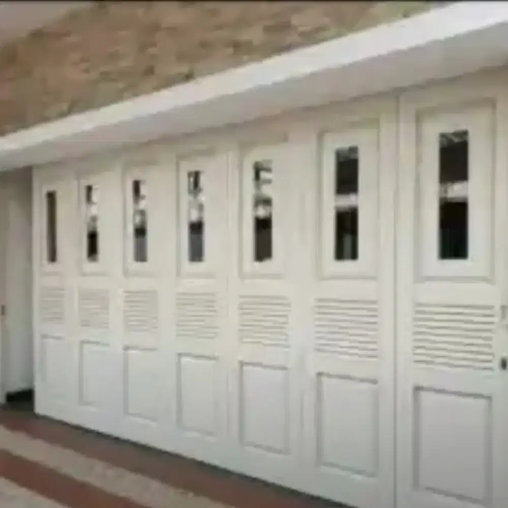 Pintu garasi sliding handerson full set