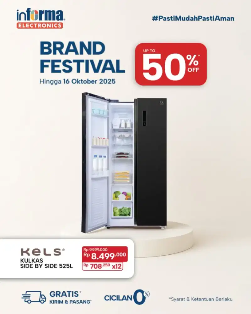 kulkas promo bisa cicilan syarat ktp tanpa dp