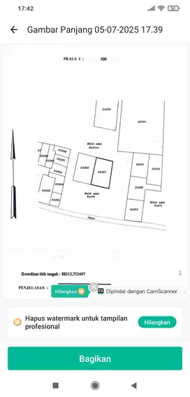Jual Tanah Kebun dekat Asrama Haji Sumber Cirebon