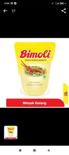 Minyak bimoli 2 liter