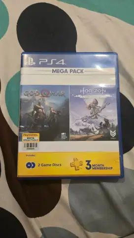 Kaset PS 4 Ori Mega Pack GOW & Horizon Zero