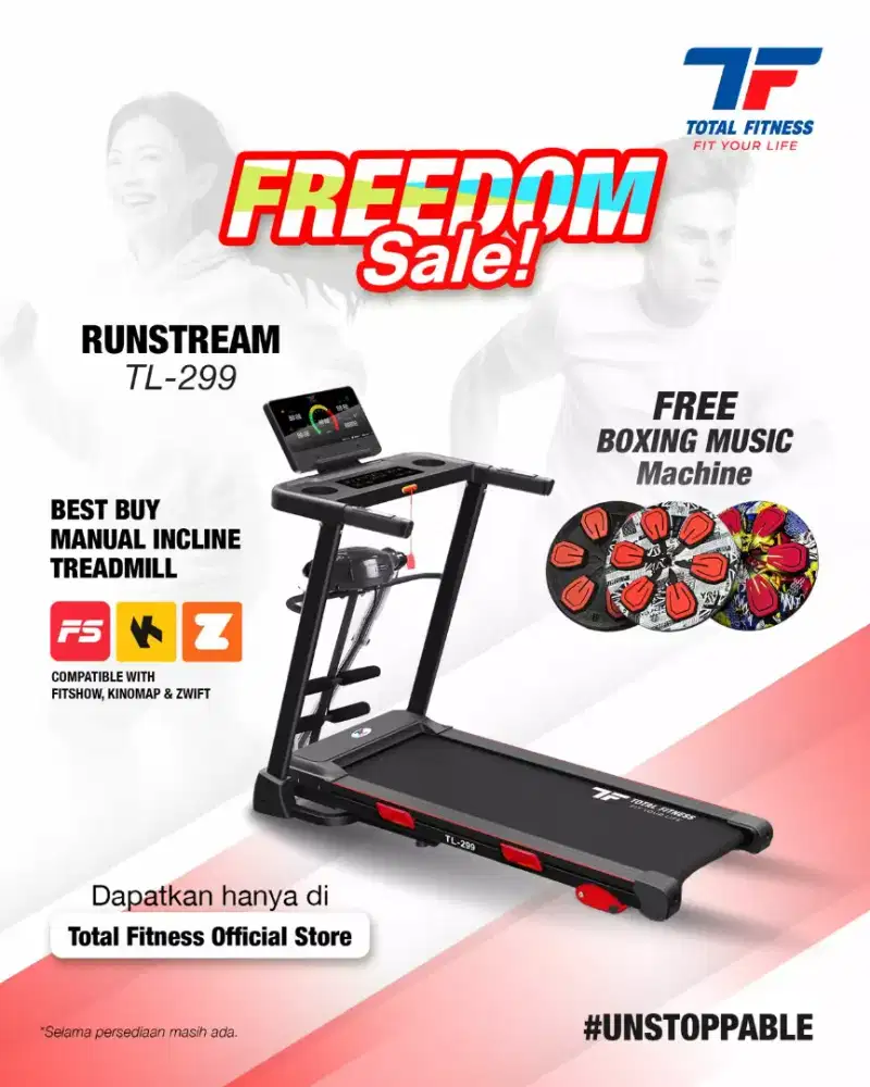 Elektrik Treadmil TF 299/2 hp