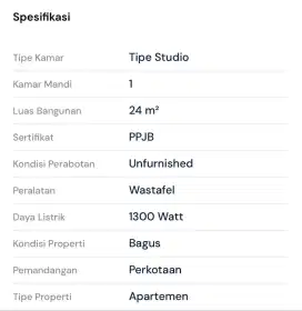 Di jual apertemen meikerta di bekasi