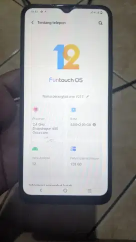 Vivo y21t 6/128gb