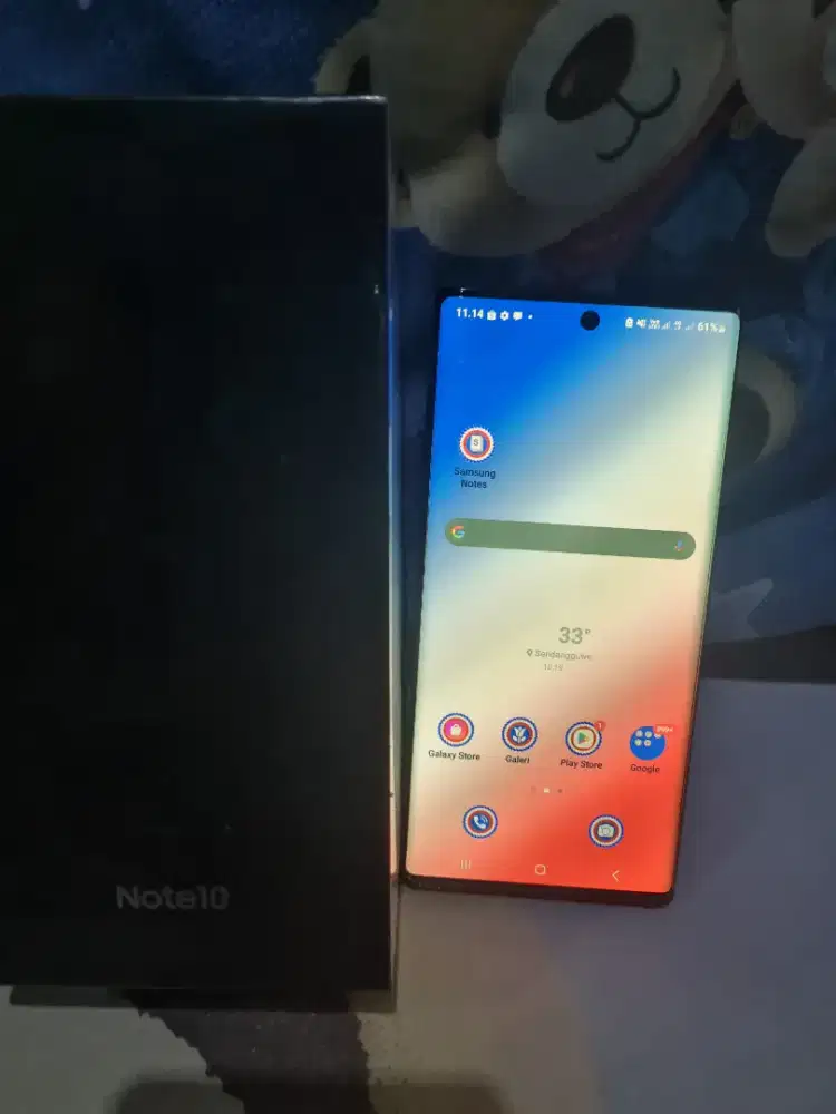 Jual note 10 8/256 sein lengkap,,,dipakai masih normal