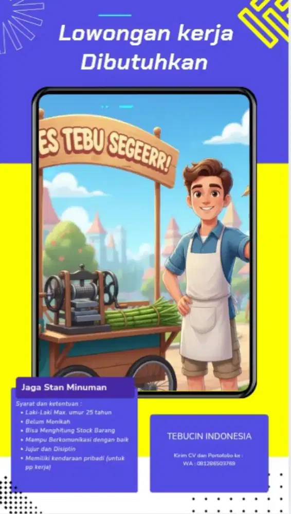 LOWONGAN JAGA STAN MINUMAN