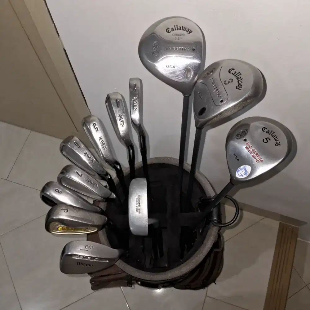 STICK GOLF CALLAWAY BIG BERTHA KOMBINASI MERK LAIN FULL SET 12 BATANG