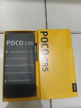 Baru 5hr pakai Maaf Nett! POCO C85 8/256 6000mh NFC. body slim black