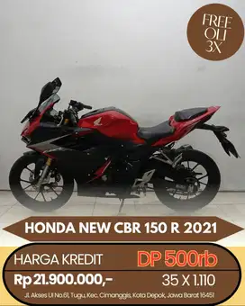 HONDA NEW CBR 150 R 2021 CASH/KREDIT DP CUMA 500RB AJA