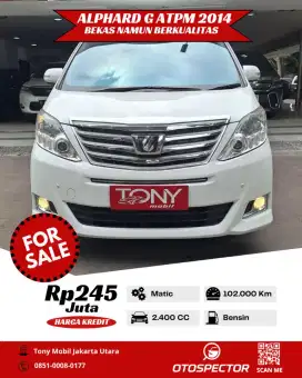 Toyota Alphard 2.4 G ATPM 2014 Putih