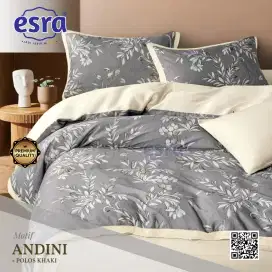 Seprei set katun andini grey