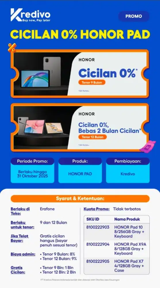 HONOR PAD 10 TERBARU