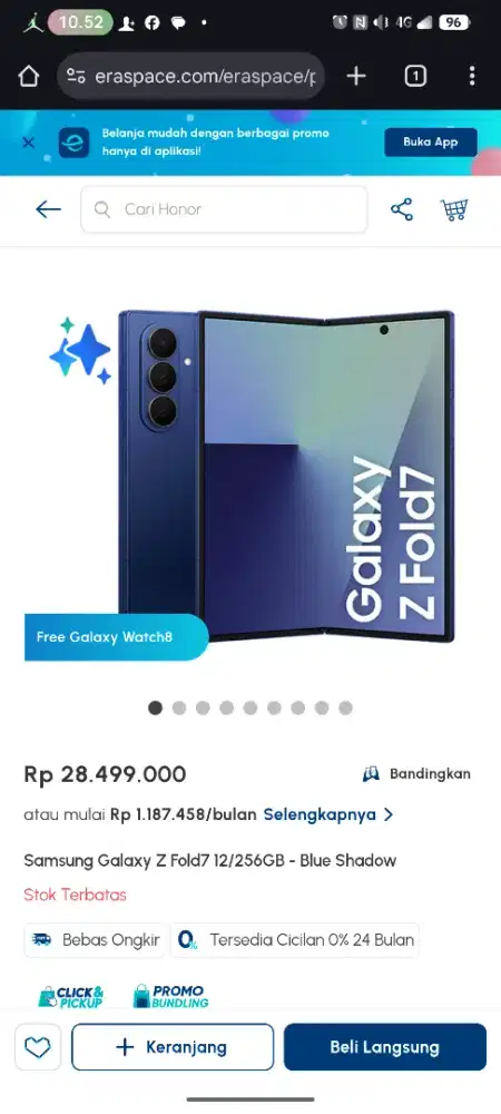 samsung z fold 7 cicilan tanpa kartu kredit
