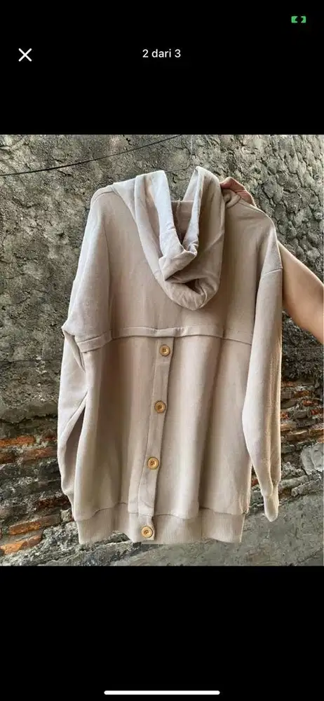 SWEATER WARNA CREAM NO MINUS