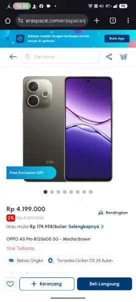 oppo a5 pro cicilan tanpa kartu kredit
