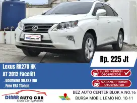 Lexus RX270 2012 Matic Putih Km 97Rb Warenty 1Th Dp 10Jt *Dinar Auto*