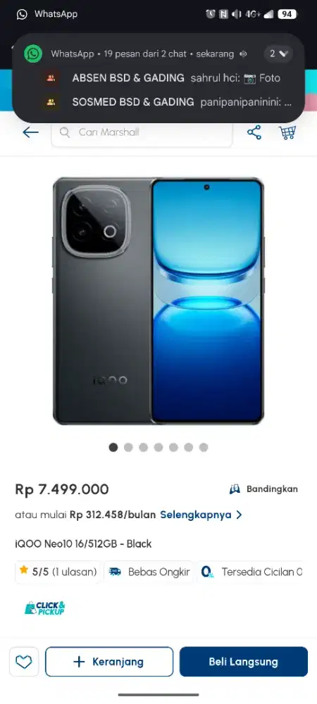 iq neoo10 cicilan tanpa kartu kredit