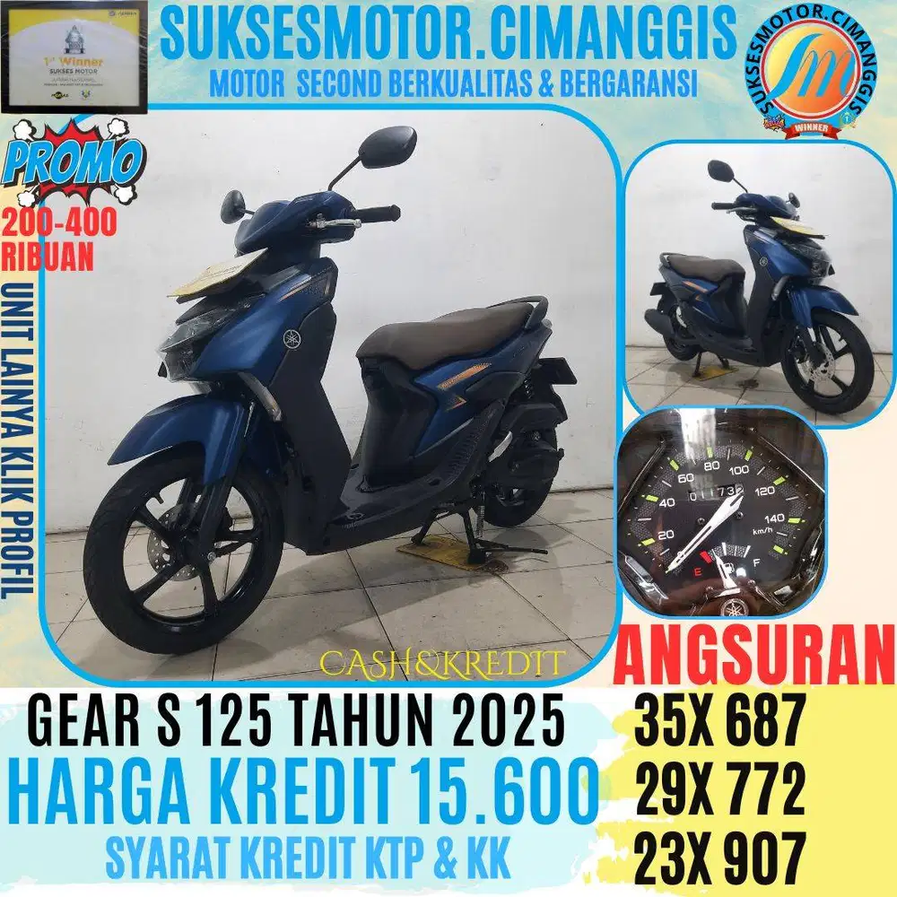 GEAR S 125 TERMURAH CASHBACK 200-400 KLIK PROFIL PROMO UNIT LAINYA