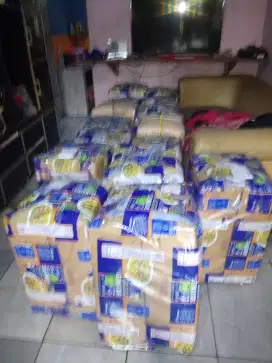 Layangan seot super ukuran 54 sama 57 polos coklat putih