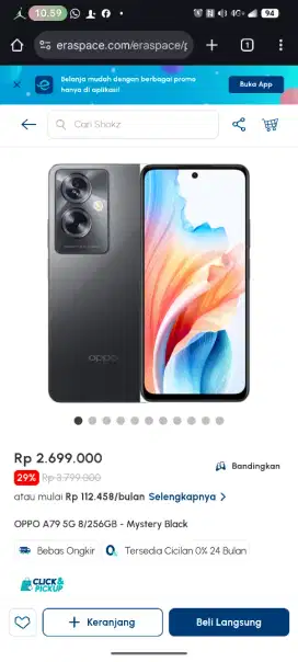 oppo a79 cicilan tanpa kartu kredit