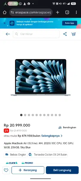 macbook air m4 cicilan tanpa kartu kredit