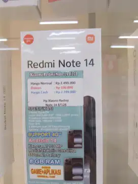 REDMI NOTE 14 RAM 8/256
