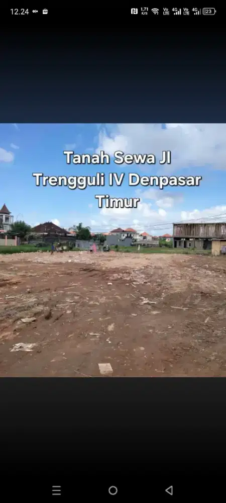 Disewakan tanah di jalan trenguli iv denpasar bali