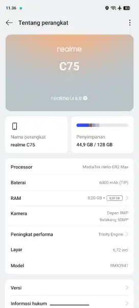 Realme C75 8/128