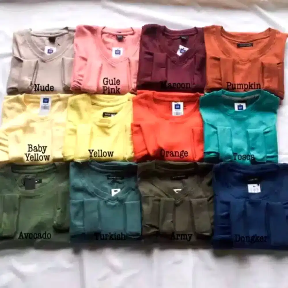 Kaos rib lengan panjang