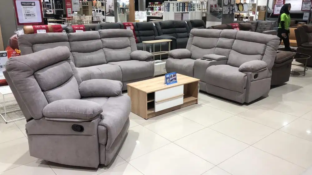 Jual sofa set recline promo murah