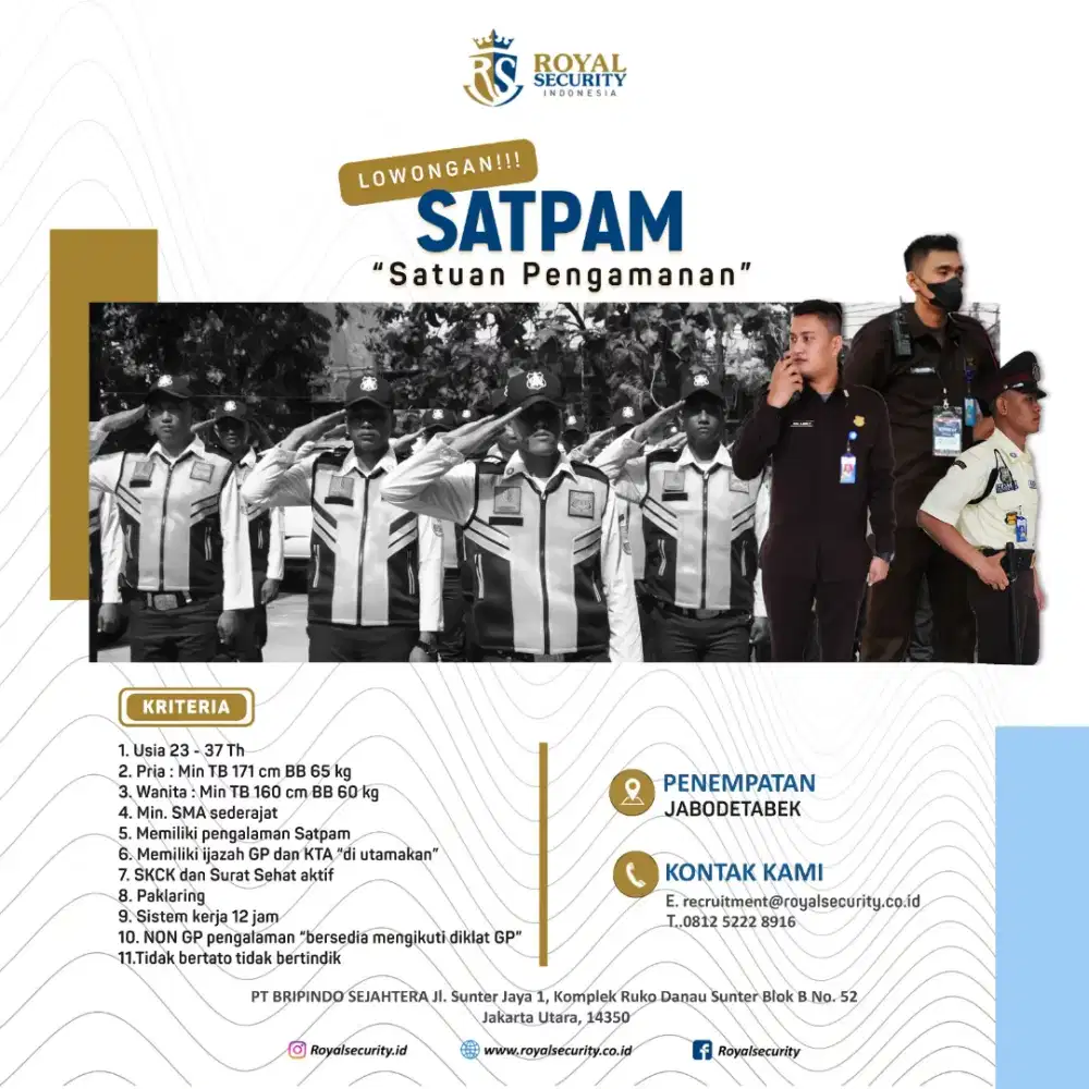 Lowongan kerja Security