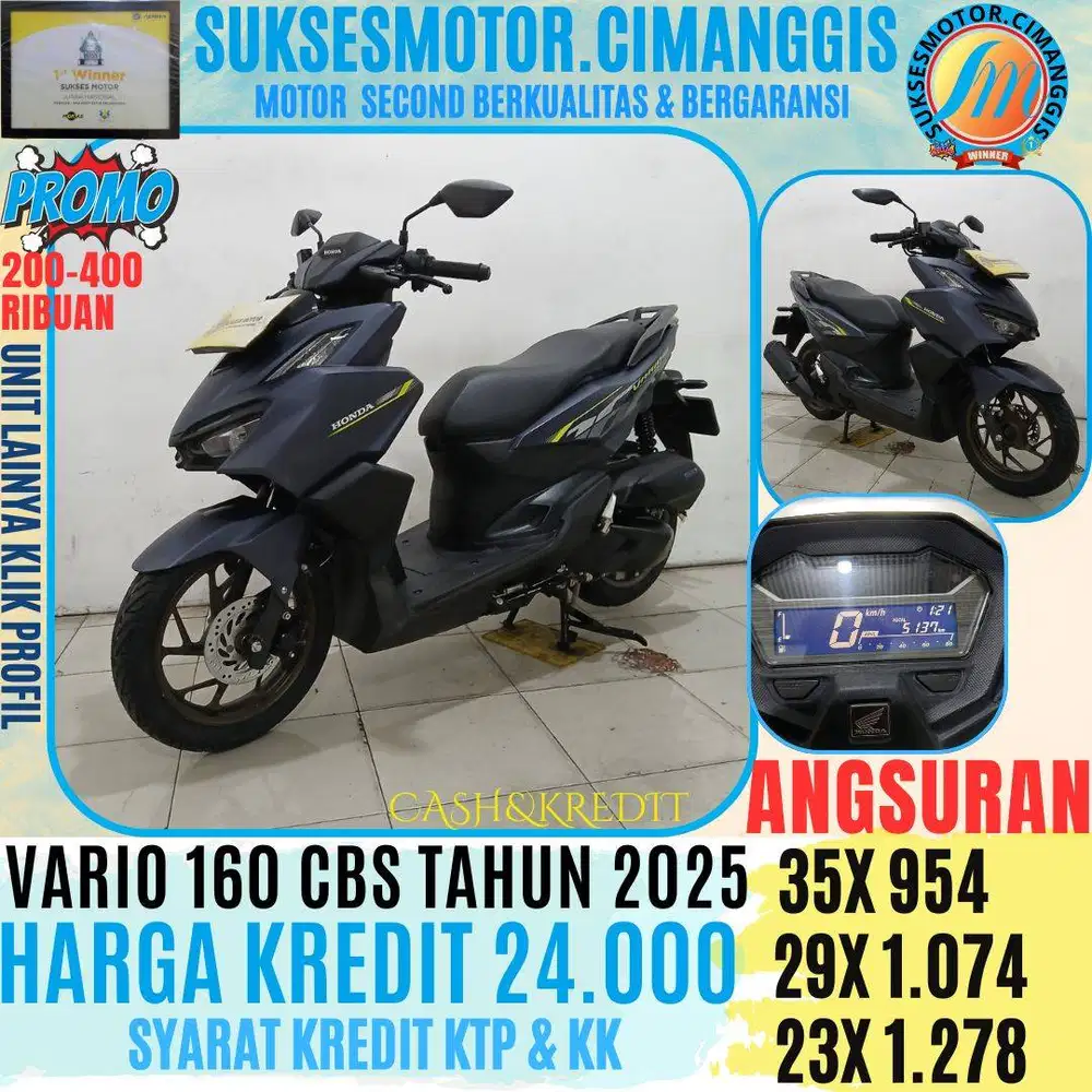 VARIO 160 CBS TERMURAH CASHBACK 200-400 KLIK PROFIL PROMO UNIT LAINYA