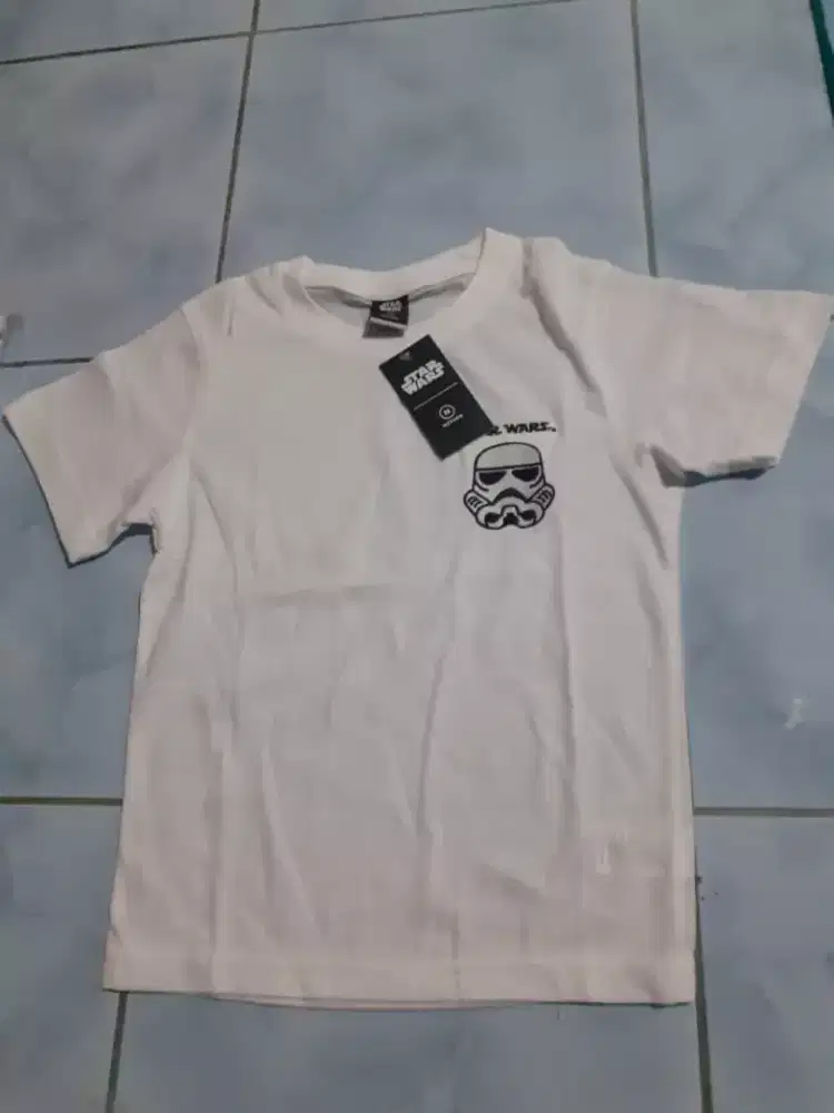 borong 3pcs kaos anak starwars untuk 5 - 6thn