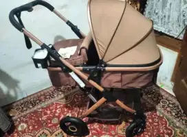 Stroller Belecoo Brown Gold Second Mulus