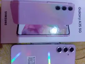 Jual hp Samsung a35 masih mulus 99% garansi masih ada