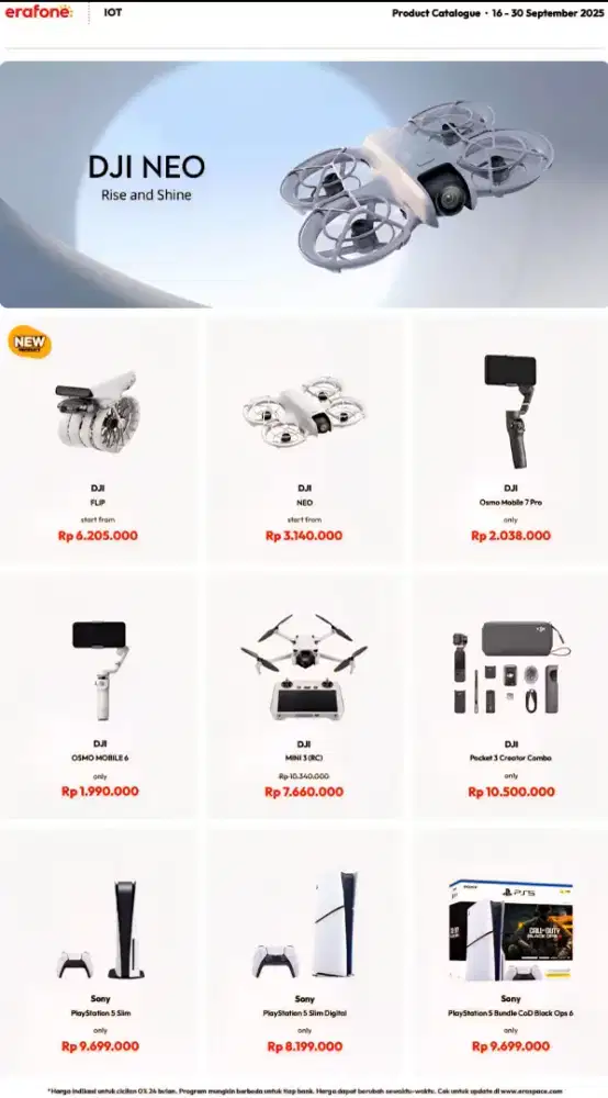 Cash / Credit DJI mini 3 (RC) tanpa dp