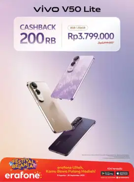 Vivo v50 lite potongan harga 200k