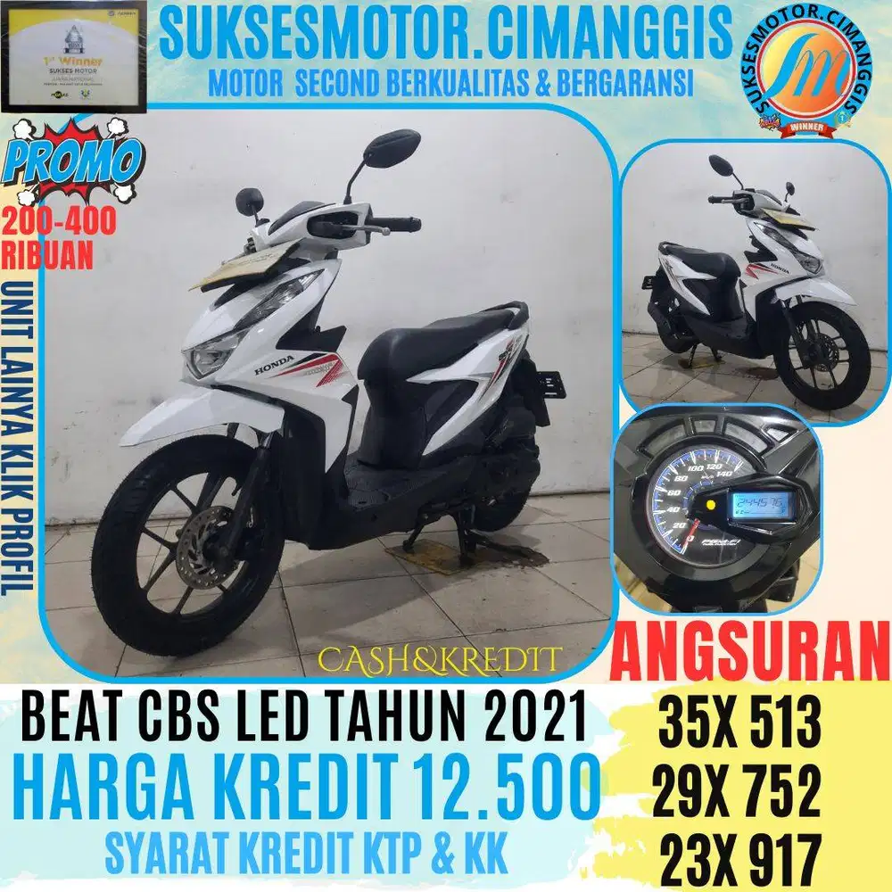 BEAT CBS LED TERMURAH CASHBACK 200-400 KLIK PROFIL PROMO UNIT LAINYA