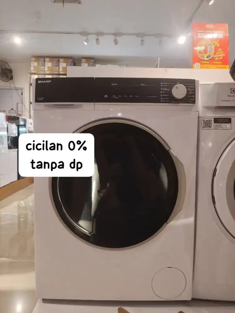 SHARP WASH MACH FRONT LOADING ES-FL1270, CIcilan 0% dengan kredivo