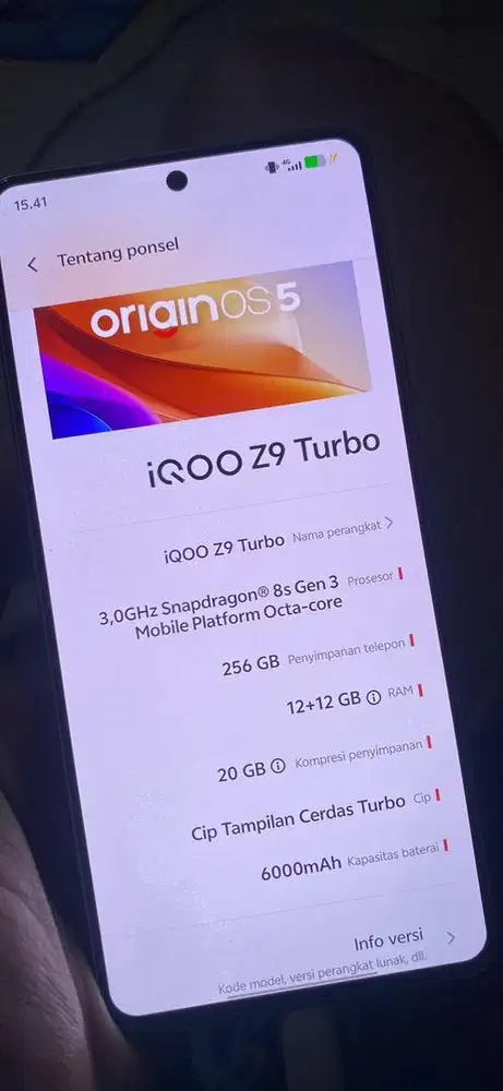 Vivo iqoo z9 turbo CHINA VERSION NON CUKAI/WIFI ONLY