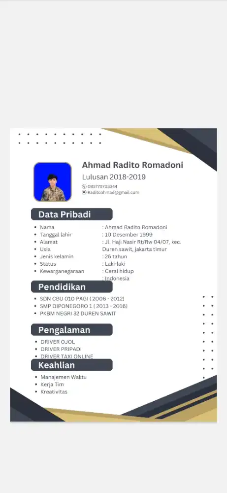 SAYA MENCARI LOWONGAN PEKERJAAN