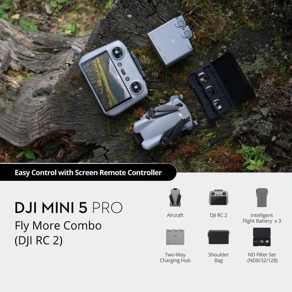 DJI Mini 5 Pro Fly More Combo dan Combo Plus Kit DJI RC 2 Drone