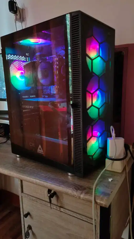Casing PC Montech X3 Glass Black + 5 fan RGB